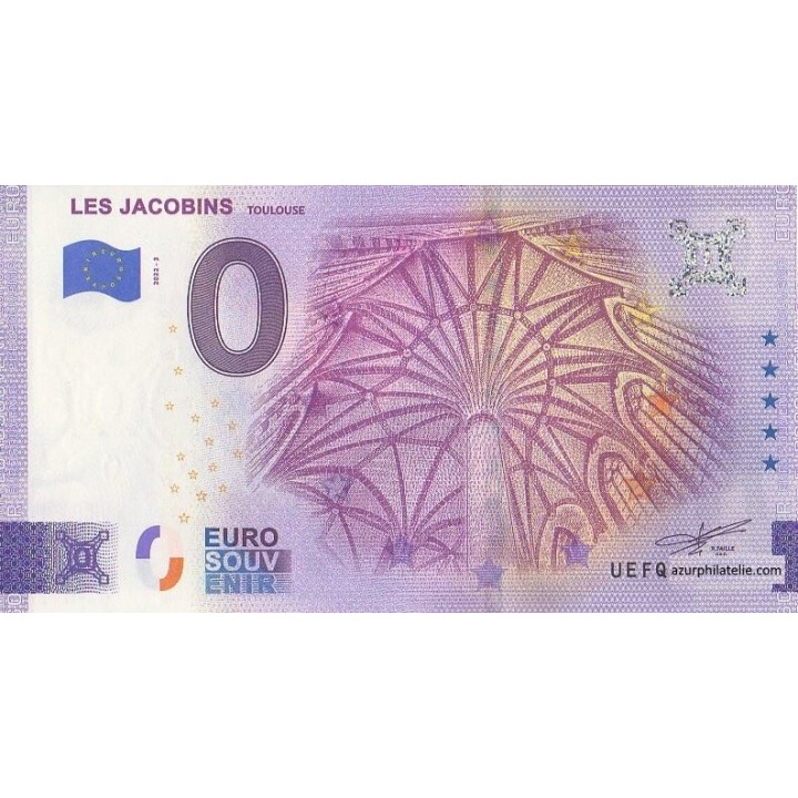 Billet souvenir touristique - 2022-3 - Les Jacobins - Le palmier - (Haute-Garonne)