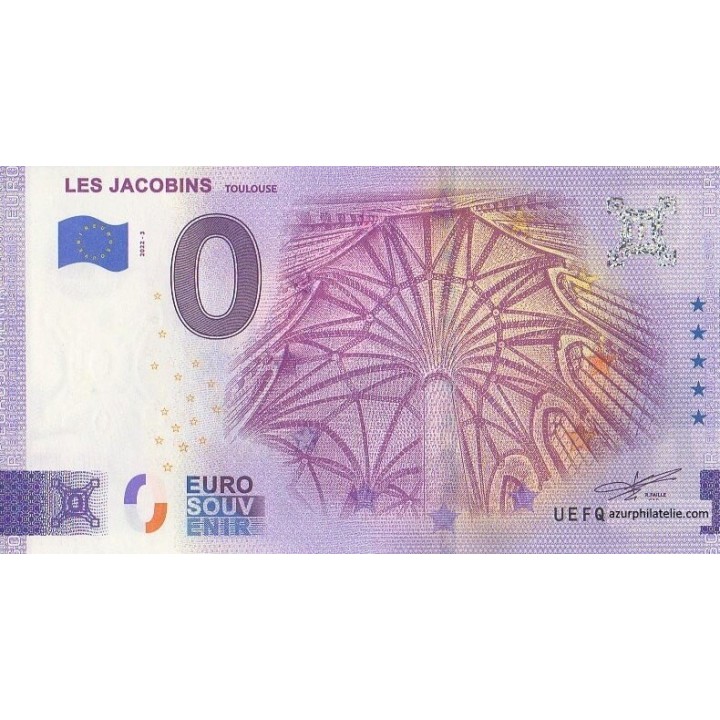 Euro banknote memory - 2022 - Les Jacobins - Le palmier - (Haute-Garonne)