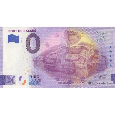 Euro banknote memory - 66 - Fort de Salses - 2022-2