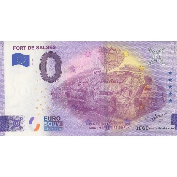 Euro banknote memory - 2022 - Fort de Salses - (Pyrénées-Orientales)