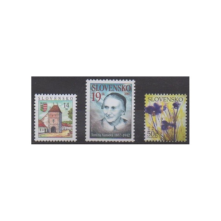 Acheter cette série de timbres de Slovaquie de l'année 2007 (No 476/478).