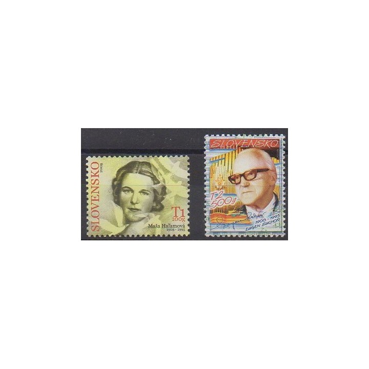 Acheter cette série de timbres de Slovaquie de l'année 2008 (No 502/503).