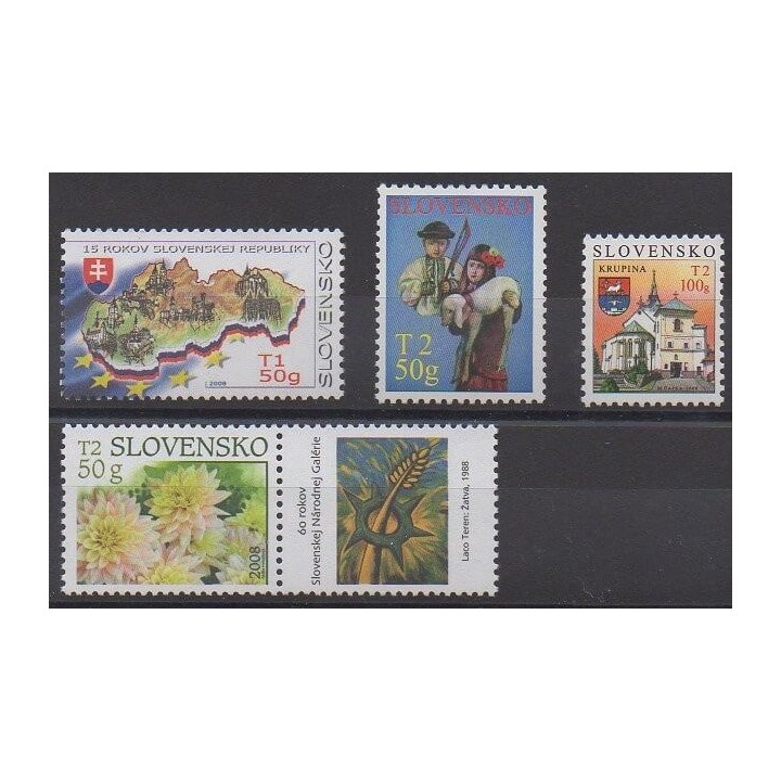 Buy this set of stamps of Slovakia of the year 2008 (Nb 497/500).