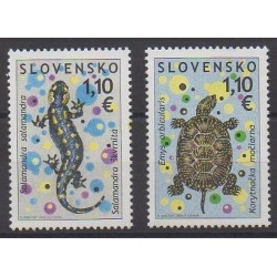 Slovaquie - 2009 - No 540/541 - Reptiles