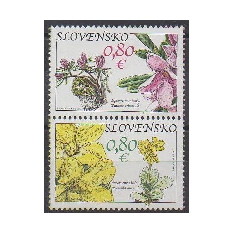 Slovaquie - 2010 - No 561/562 - Fleurs