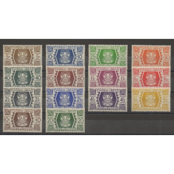 Stamps  - Wallis and Futuna - 1944 - Nb 133/146