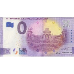 Euro banknote memory - 13 - Marseille - Le palais Longchamp - 2021-8 - Anniversary