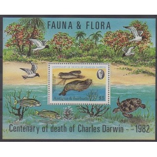 Acheter ce bloc-feuillet d'Antigua et Barbuda de l'année 1982 (No BF63).