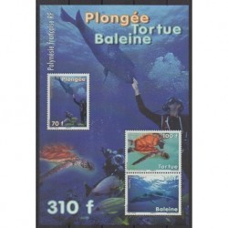 Polynésie - 2009 - No BF35 - Vie marine - Tortues