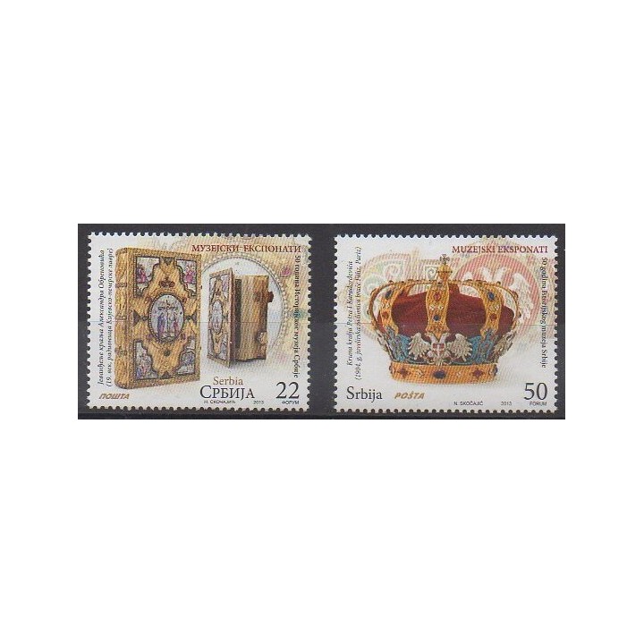 Buy this set of stamps of Serbia of the year 2013 (Nb 485/486).