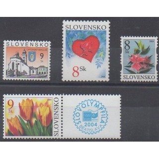 Buy this set of stamps of Slovakia of the year 2004 (Nb 409/412).