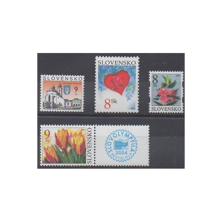 Acheter cette série de timbres de Slovaquie de l'année 2004 (No 409/412).