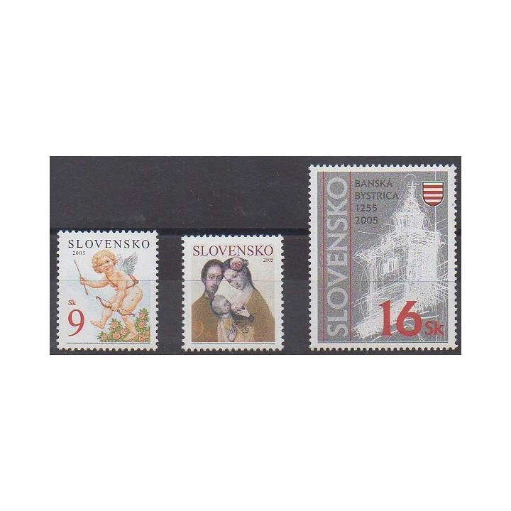 Acheter cette série de timbres de Slovaquie de l'année 2005 (No 437/439).