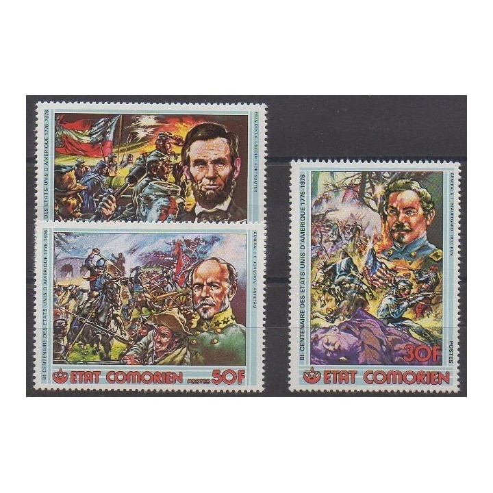 Acheter cette série de timbres des Comores de l'année 1976 (No 167/169).