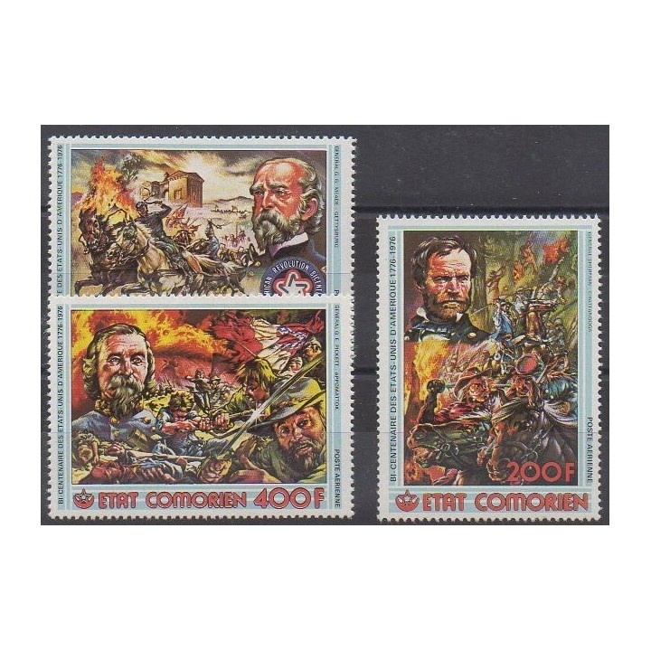 Buy these stamps of Comoros of the year 1976 (Nb PA114/PA116).