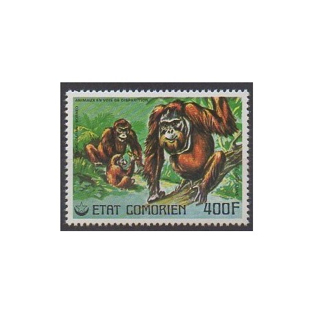 Comoros - 1976 - Nb PA118 - Endangered species - WWF - Mamals