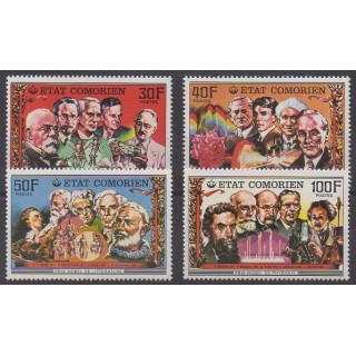 Acheter cette série de timbres des Comores de l'année 1977 (No 187/190).