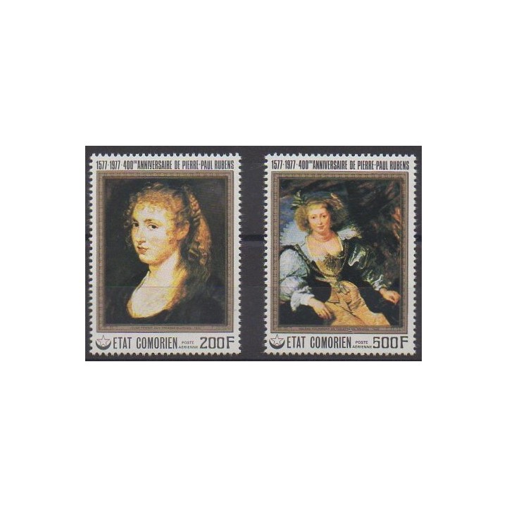 Buy these stamps of Comoros of the year 1977 (Nb PA123/PA124).