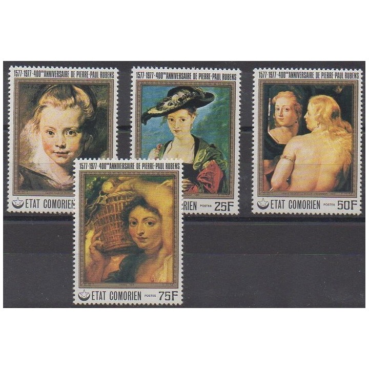 Acheter cette série de timbres des Comores de l'année 1977 (No 183/186).