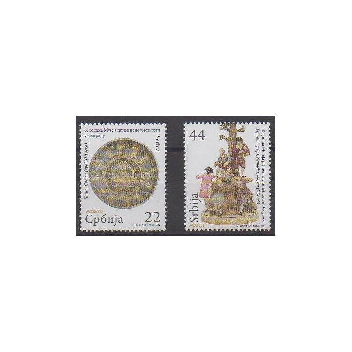 Acheter cette série de timbres de Serbie de l'année 2010 (No 360/361).