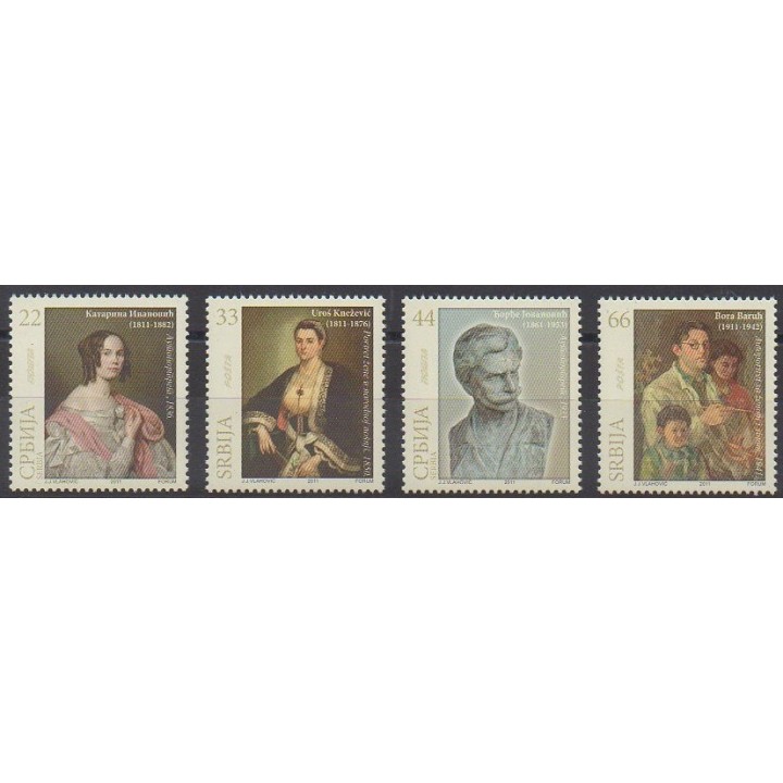 Buy this set of stamps of Serbia of the year 2011 (Nb 384/387).