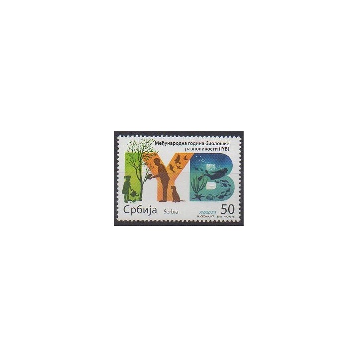 Buy this stamp of Serbia of the year 2011 (Nb 397).