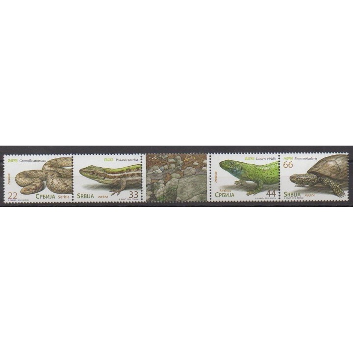 Buy this set of stamps of Serbia of the year 2012 (Nb 455/458).