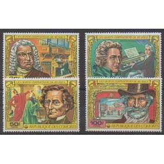 Acheter cette série de timbres des Comores de l'année 1978 (No 212/215).