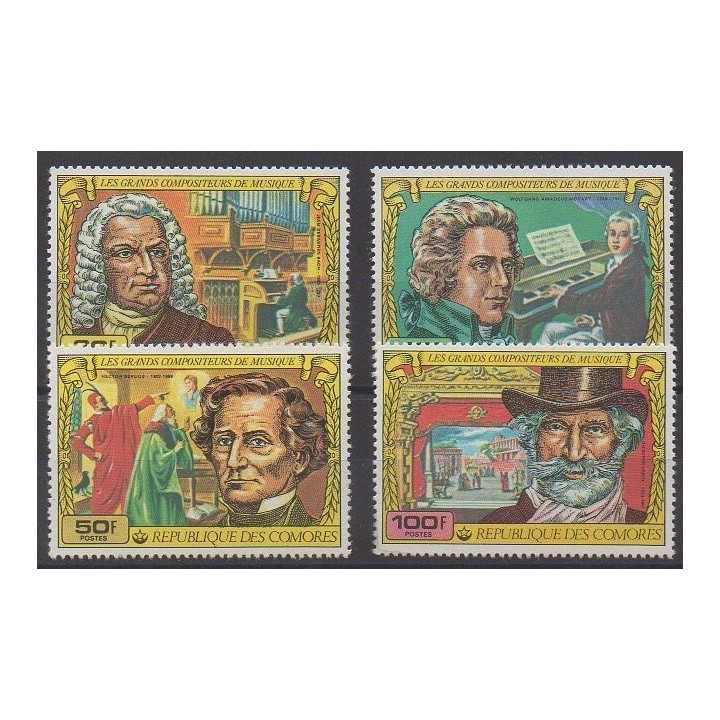 Acheter cette série de timbres des Comores de l'année 1978 (No 212/215).