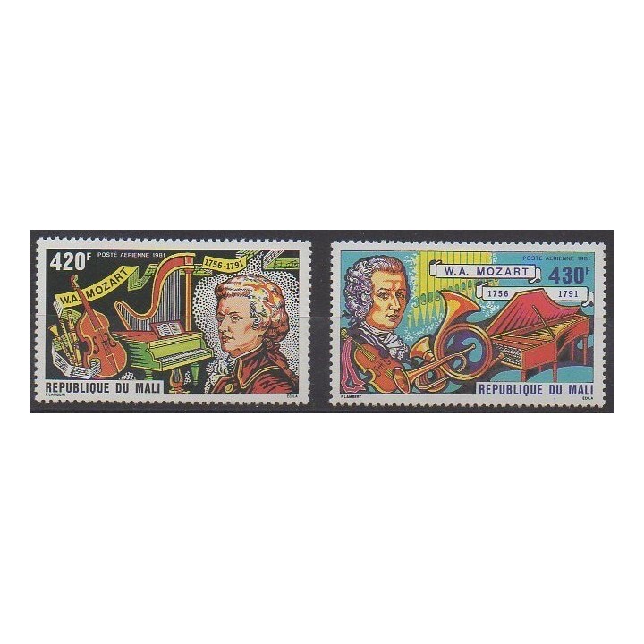 Buy these stamps of Mali of the year 1981 (Nb PA414/PA415). - Mint hinged