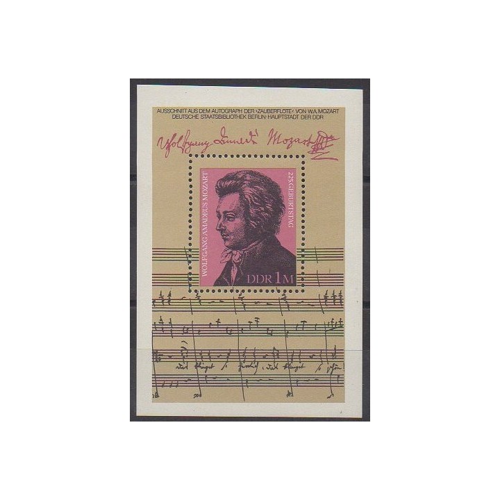 Buy this souvenir sheet  of East Germany (GDR) of the year 1981 (Nb BF60).