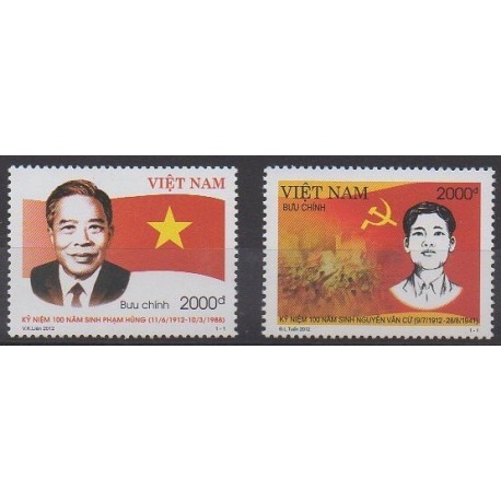 Vietnam - 2012 - No 2417/2418 - Célébrités
