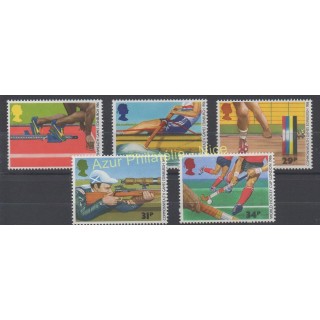 Timbres - Thème sports divers - Grande-Bretagne - 1986 - No 1231/1235