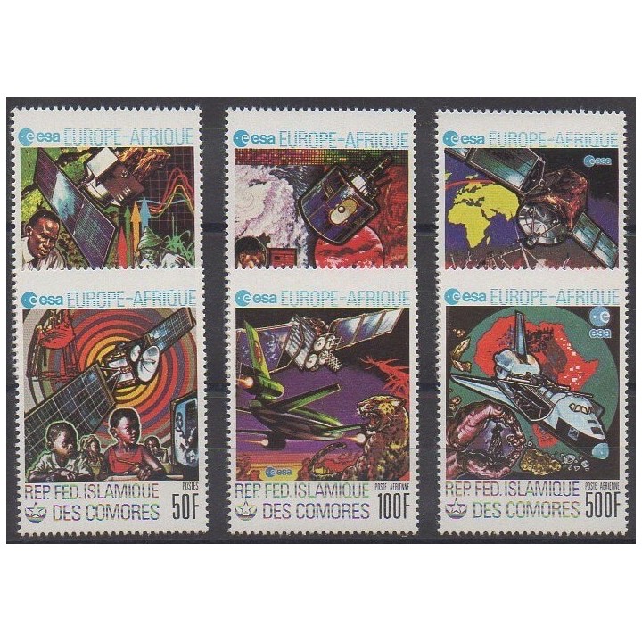 Acheter cette série de timbres des Comores de l'année 1978 (No 249/252 - PA157/PA158).