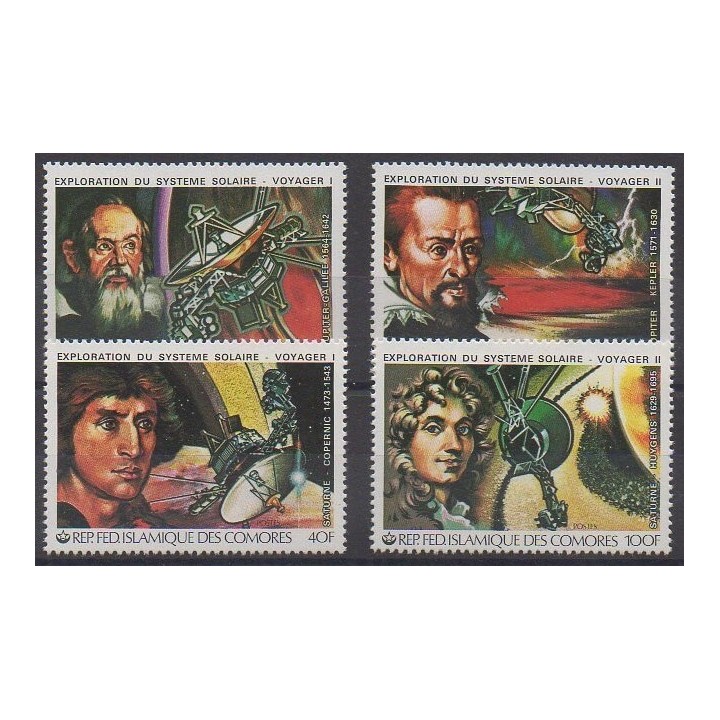 Acheter cette série de timbres des Comores de l'année 1979 (No 315/318).