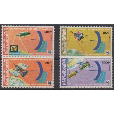 Comores - 1978 - No 225/228 - Télécommunications