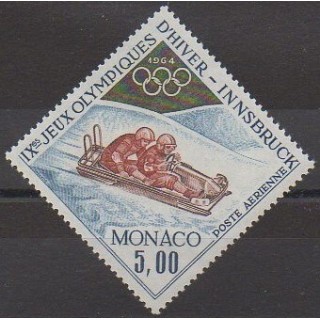 Acheter ce timbre de poste aérienne monégasque de l'année 1964 (No PA83).