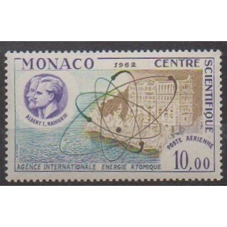 Acheter ce timbre de poste aérienne monégasque de l'année 1962 (No PA80).