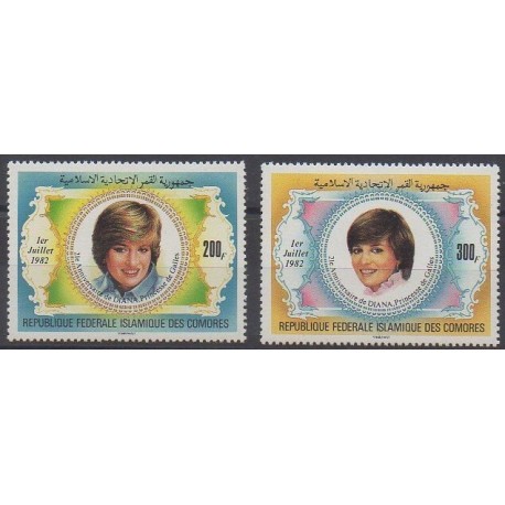Comores - 1982 - No 368/369 - Royauté - Principauté