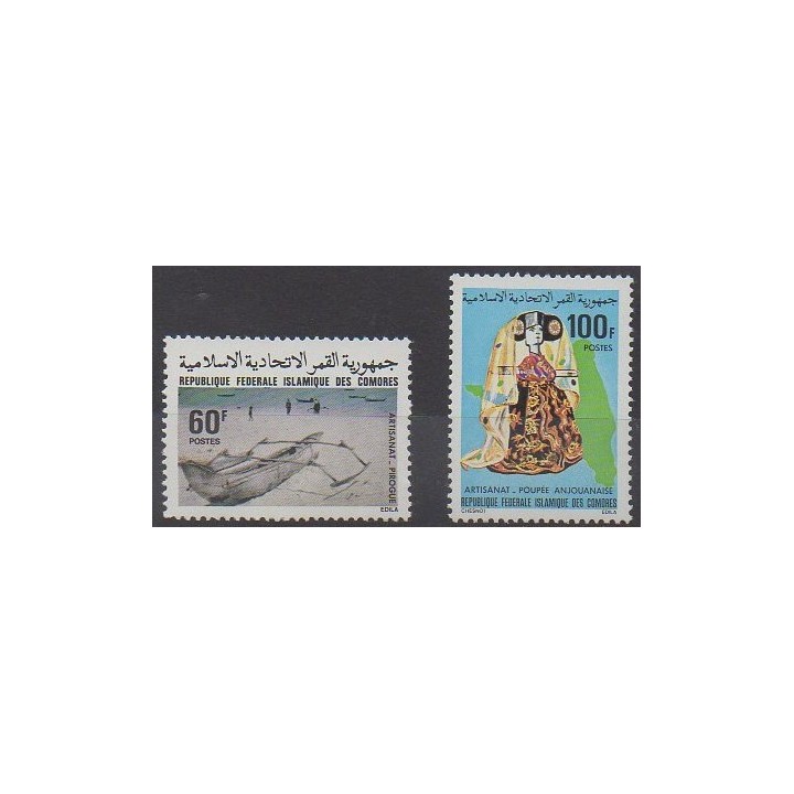 Buy this set of stamps of Comoros of the year 1979 (Nb 319/320).