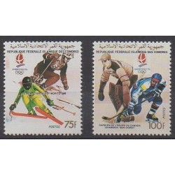 Comoros - 1990 - Nb 519/520 - Winter Olympics