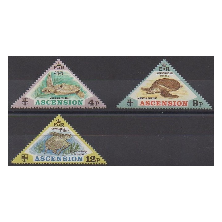 Acheter cette série de timbres de l'île de l'Ascension de l'année 1973 (No 171/173).