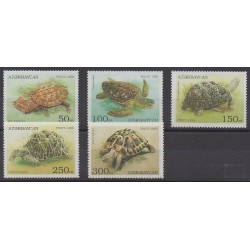 Azerbaijan - 1995 - Nb 215/219 - Turtles