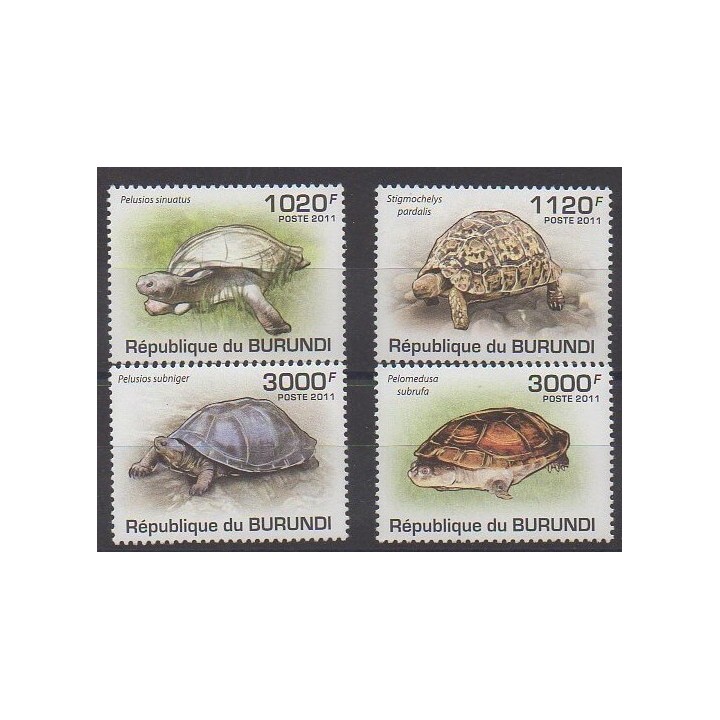 Buy this set of stamps of Burundi of the year 2011 (Nb 1249/1252).