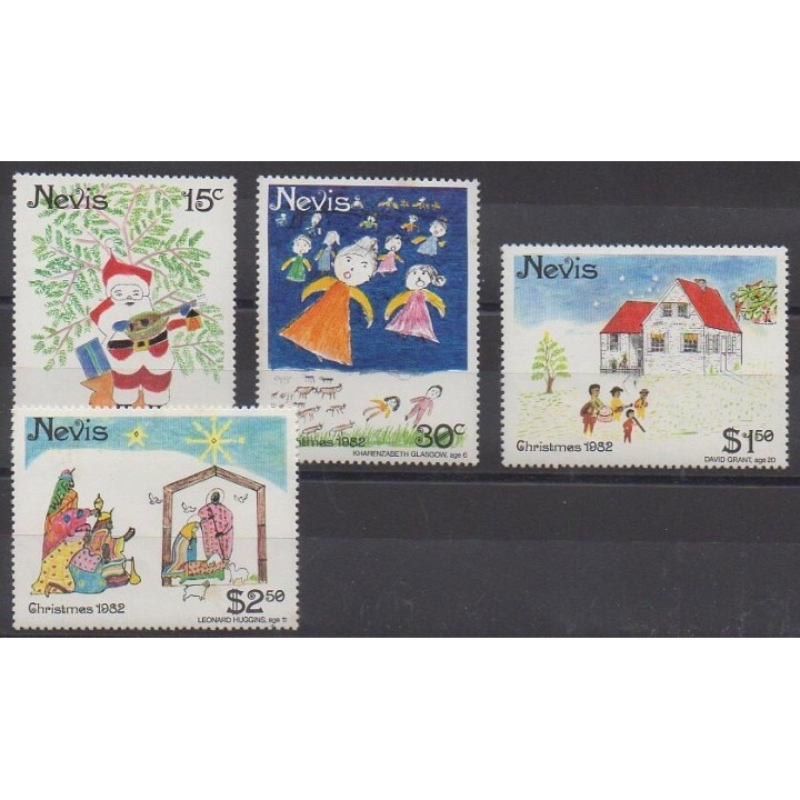 Acheter cette série de timbres de l'île de Nevis de l'année 1982 (No 100/103).