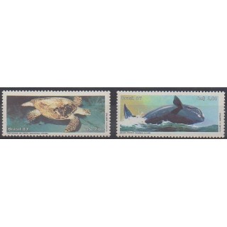 Buy this set of stamps of Brazil of the year 1987 (Nb 1835/1836).