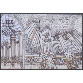 Buy this souvenir sheet  of France of the year 2022 (Nb BF Grandes orgues de Notre-Dame).