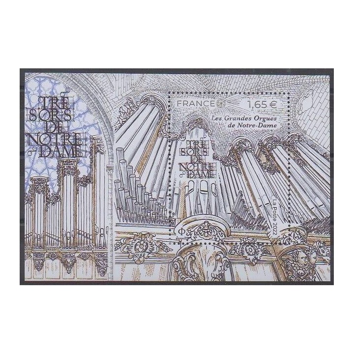 Buy this souvenir sheet  of France of the year 2022 (Nb BF Grandes orgues de Notre-Dame).