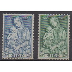 Irlande - 1954 - No 122/123 - Religion - Neufs avec charnière
