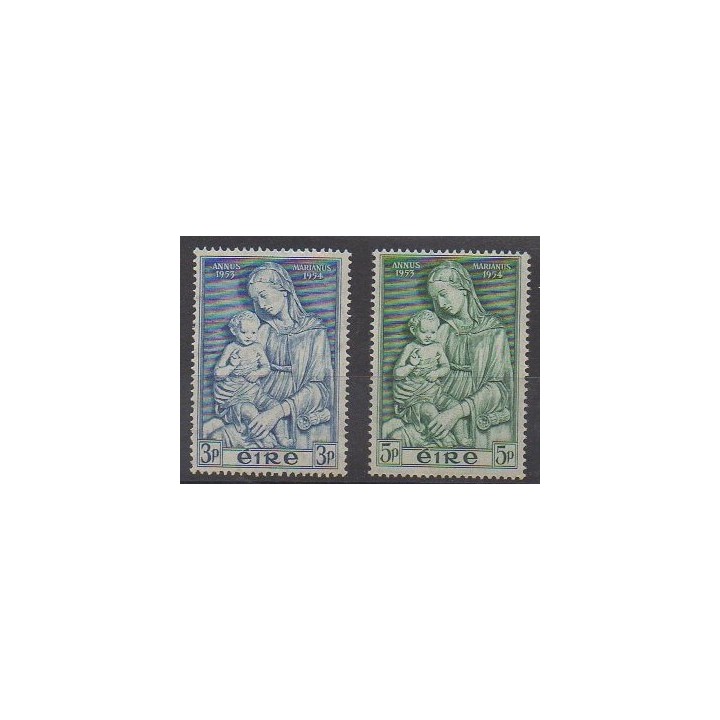 Acheter cette série de timbres d'Irlande de l'année 1954 (No 122/123). - Neuf avec charnière